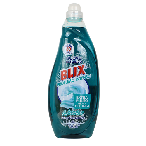 Blix Profumo Intenso Detersivo Liquido Lavatrice Narciso Delle Alpi Apuane 60 Lavaggi