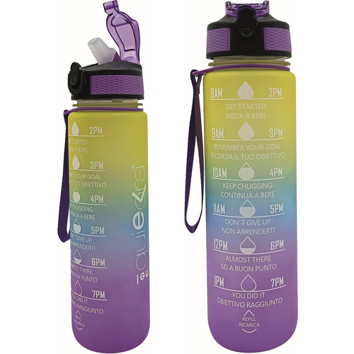 Rf Borraccia Motivazionale Giallo Blu Viola 1 Litro