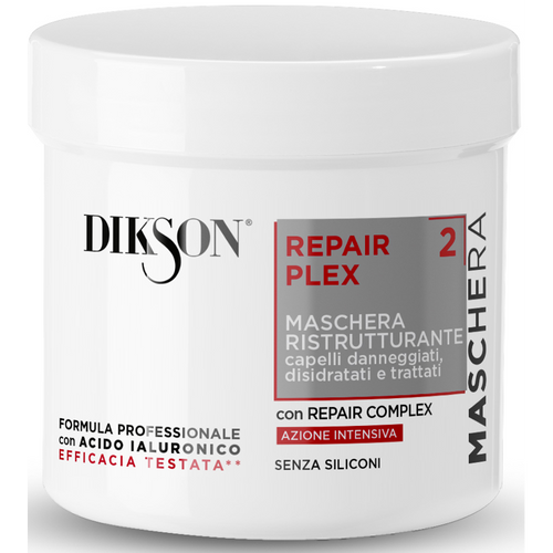 Dikson Repair Flex Maschera Ristrutturante Capelli Danneggiati, Disidratatie Trattati 500 Ml