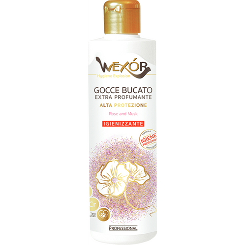 Wexor Gocce Bucato Extra Profumante Alta Protezione Iginenizzante Rose & Musk 235 Ml