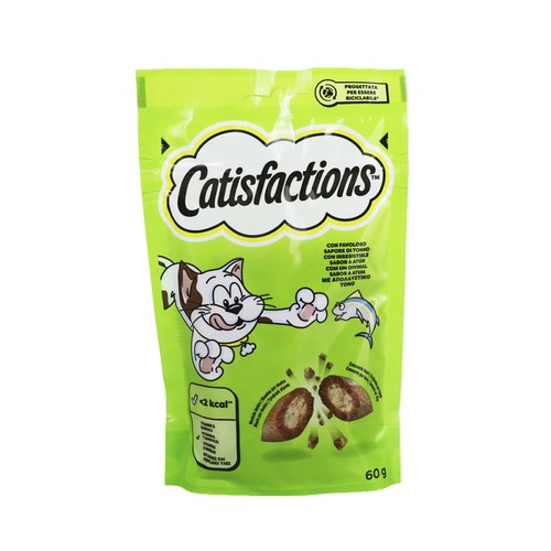 Catisfactions Croccantini Ripieni Con Favoloso Tonno Busta 60 Grammi