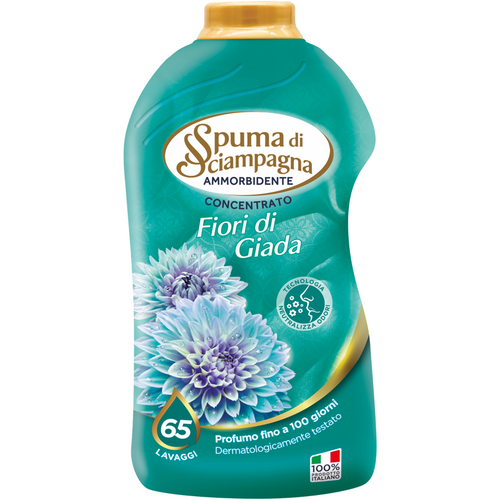 Spuma Di Sciampagna Ammorbidente Concentrato Fiori Di Giada 65 Lavaggi 1300 Ml