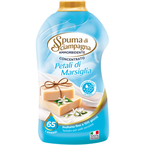 Spuma Di Sciampagna Ammorbidente Concentrato Petali Di Marsiglia 65 Lavaggi 1300 Ml