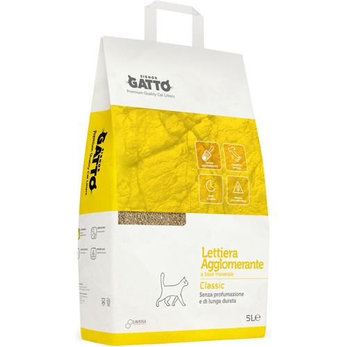 Signor Gatto Lettiera Agglomerante Classic 5l