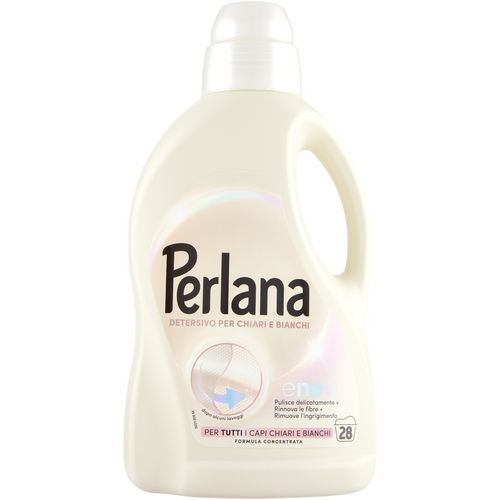 Perlana Detersivo Liquido Lavatrice Per Capi Chiari E Bianchi 28 Lavaggi