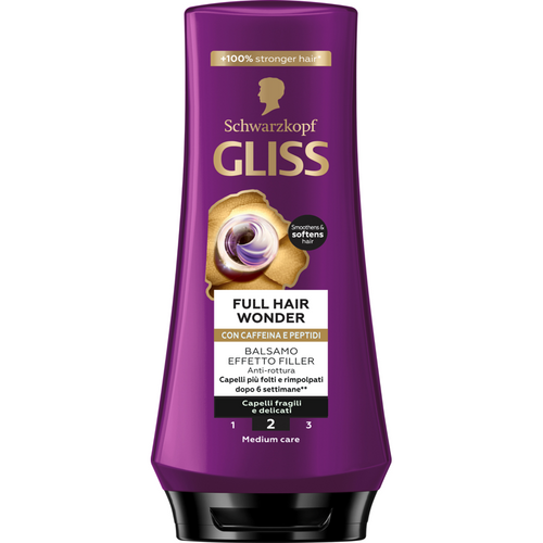 Gliss Balsamo Full Hair Wonder Effetto Filler Capelli Fragili E Delicati 200 Ml