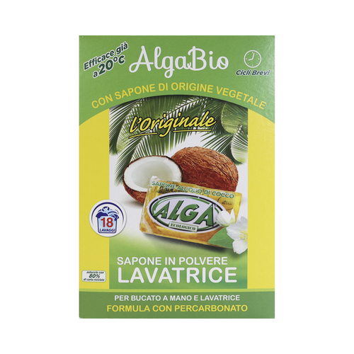 Alga Bio L'originale Sapone Bucato In Polvere Bucato Lavatrice E Per Bucato A Mano Olio Di Cocco 18