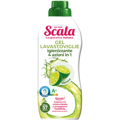 Scala Gel Lavastoviglie Igienizzante Al Limone 57 Lavaggi