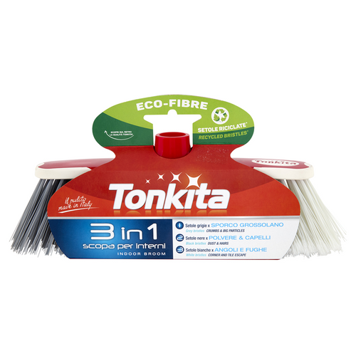 Tonkita Scopa Eco Fibre 3in1 Per Interni