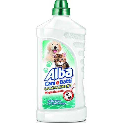 Alba Cani E Gatti Lavapavimenti + Igienizzante 1 Litro