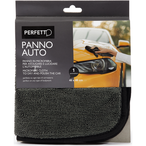 Perfetto Panno Auto Microfibra 40x40 Cm 1 Pezzo
