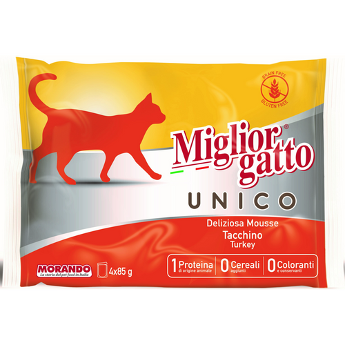 Miglior Gatto Unico Mousse Tacchino 4 Buste Da Buste Da 85 Grammi