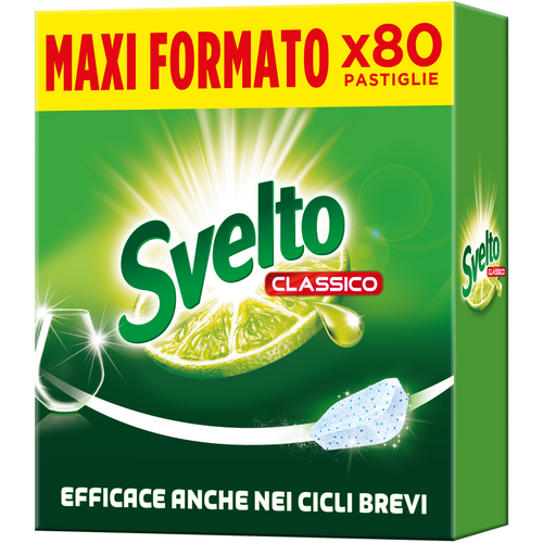 Svelto Lavastoviglie Tabs 80 Lavaggi Classico