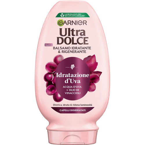 Garnier Ultra Dolce Idratazione D'uva Balsamo Districante Idratante Capelli Disidratati 200 Ml