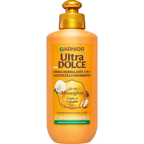 Garnier Ultra Dolce Gli Oli Meravigliosi Crema Modellante 2 In 1 Termoprotettore Capelli Secchi E Sp…