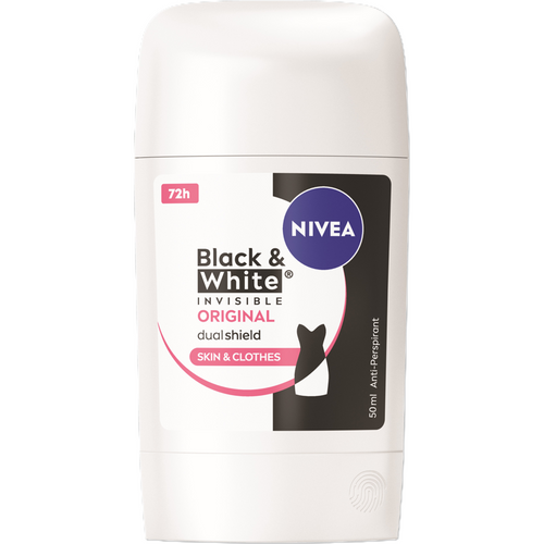 Nivea Deodorante Black & White Invisible Original Stick 50 Ml