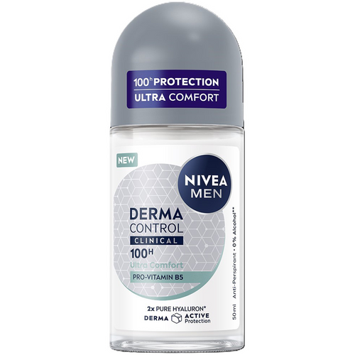 Nivea For Men Deodorante Derma Control Clinical Ultra Comfort Roll-on 50 Ml