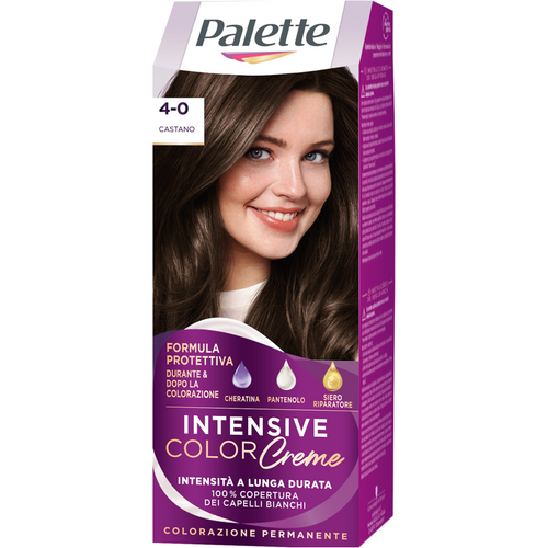 Palette Intensive Color Creme Colorazione Permanente Formula Protettiva N. 4-0 Castano