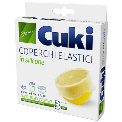 Cuki 3 Coperchi Elastici In Silicone Diametro Cm 5 / Cm 8 / Cm 11