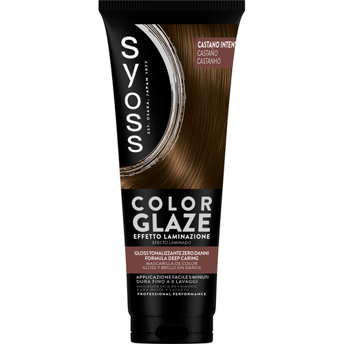 Syoss Color Glaze Maschera Colorante Castano Intenso Durata Fino A 8 Lavaggi Tubo 130 Ml