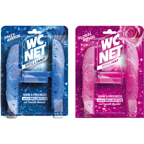Wc Net Brilliant Igiene E Freschezza Tavoletta Cristalli Minerali Cassa Mista 9 Pz;  5 Salty Breeze