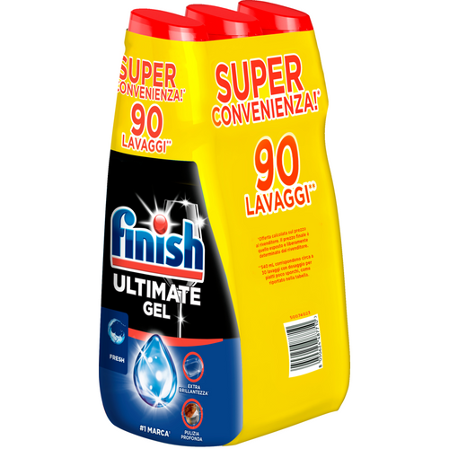 Finish Gel Ultimate Fresh 30 Lavaggi 540 Ml 3 Pezzi