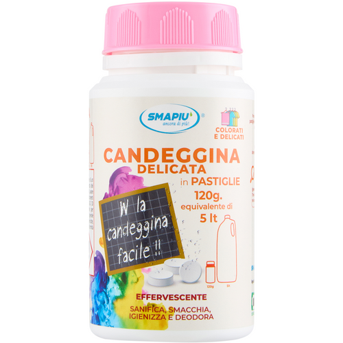 Smapiu Candeggina Delicata Barattolo 40 Pastiglie Effervescenti
