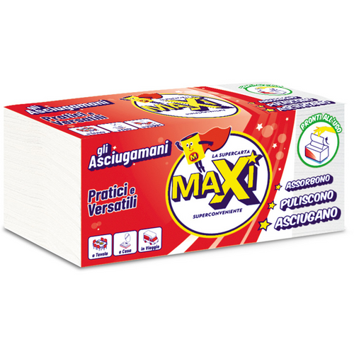 Maxi Gli Asciugamani 2 Veli 150 Pz Pronti All'uso