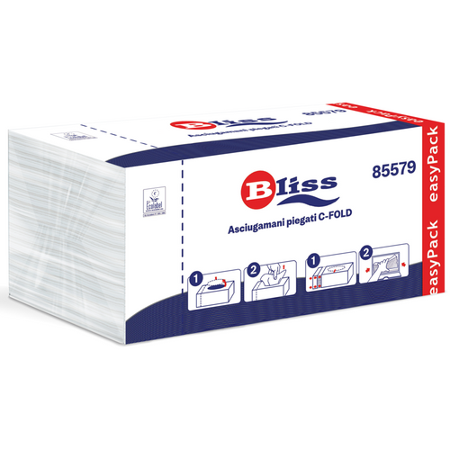 Bliss Asciugamani Piegati C - Fold 2 Veli 153 Pezzi